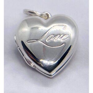 Tiffany & Co. Sterling Silver Love Heart Locket Pendant